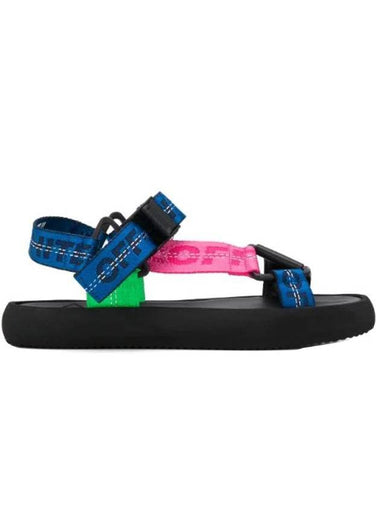 Logo Track Micro Track Sandals Blue - OFF WHITE - BALAAN 1