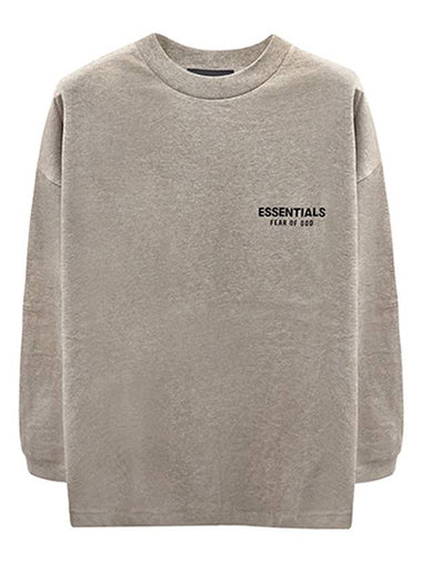 Essential Logo Jersey Long Sleeve Heather Gray Men s T Shirt 125HO244379F 367 TJ - FEAR OF GOD - BALAAN 1