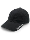 Embroidered Logo Ball Cap Black - ACNE STUDIOS - BALAAN 3