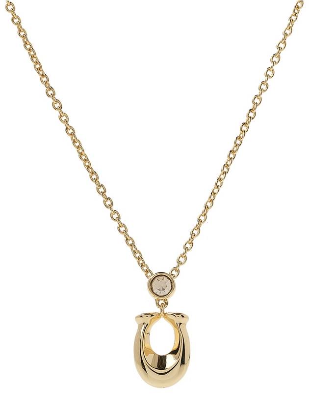 Signature Crystal Necklace Gold - COACH - BALAAN 4