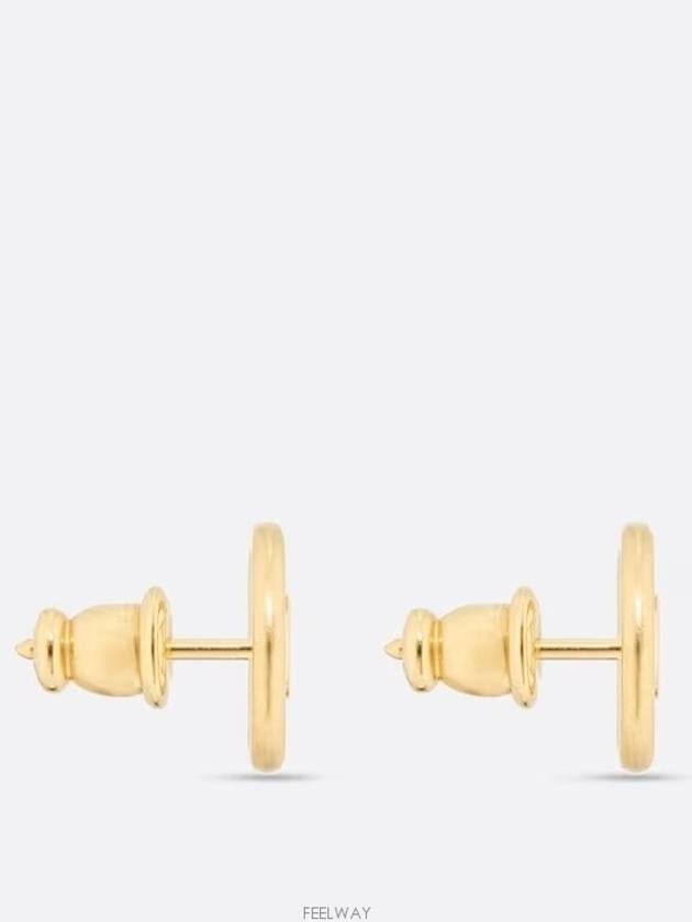 30 Montaigne Stud Earrings Gold - DIOR - BALAAN 4