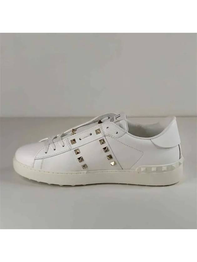 Men's Rockstud Untitled Low Top Sneakers White - VALENTINO - BALAAN 6