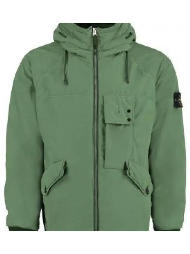 David Canvas Hooded Jacket Green - STONE ISLAND - BALAAN 2