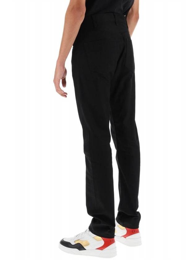 Demin Straight Pants Vintage Pure Black - CELINE - BALAAN 7