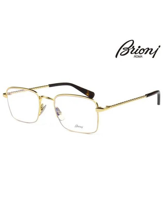 Glasses Frame BR0035O 002 Lower Gold Frame Metal Men Women Glasses - BRIONI - BALAAN 1