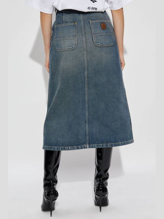 Carhartt WIP Denim Skirt, Women's, Blue - CARHARTT WIP - BALAAN 4