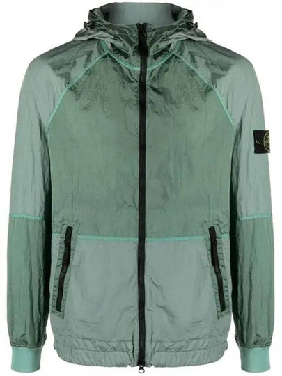 Nylon Metal Windbreaker Light Green - STONE ISLAND - BALAAN 2