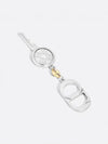 Cannage Finish Brass Keyring Silver - DIOR - BALAAN 2