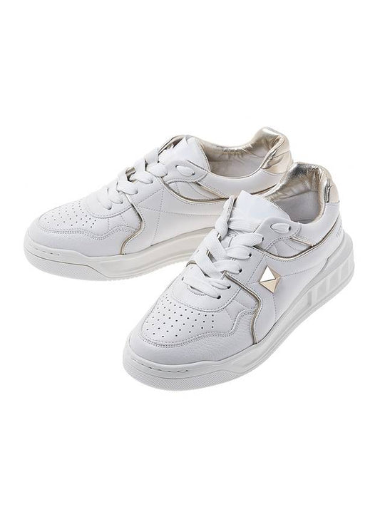One Stud Low Top Sneakers White - VALENTINO - BALAAN 1