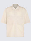 Pyjamas Short Sleeve Shirt Cream - LEMAIRE - BALAAN 2