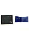 GG Interlocking Two Tone Half Wallet Black Blue - GUCCI - BALAAN 2