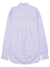 Striped Cotton Lyocell Long Sleeve Shirt Lilac - TOTEME - BALAAN 3