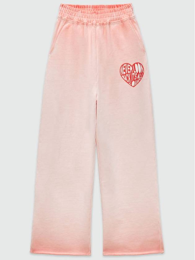 Garment Dyed Cotton Track Pants Pink - MSGM - BALAAN 2