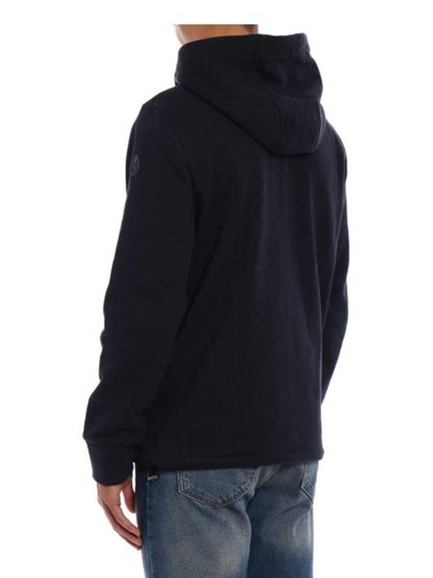 Men's Hooded Padded Dark Gray - MONCLER - BALAAN.