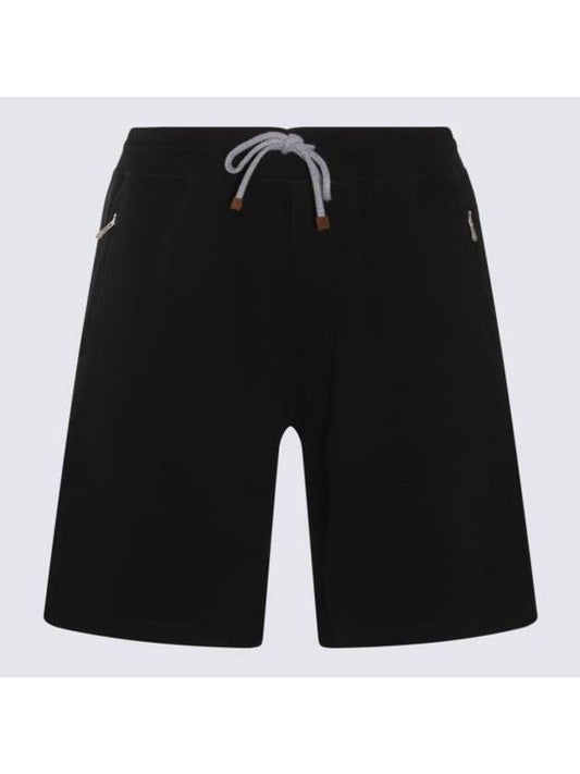 Men's Zipper Pocket Shorts Black - BRUNELLO CUCINELLI - BALAAN 1