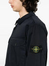 Compass Badge Zipped Jacket Orange Navy Blue - STONE ISLAND - BALAAN 6