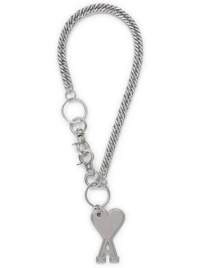 Heart Logo Metal Key Holder Silver - AMI - BALAAN 2