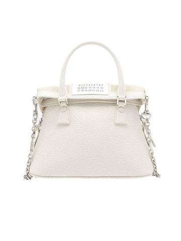 5AC Micro Chain Tote Bag Light Grey - MAISON MARGIELA - BALAAN 1