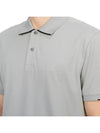 Men's Logo Patch Short Sleeve Polo Shirt Grey - CP COMPANY - BALAAN 7