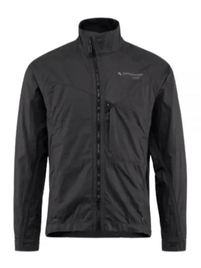 Men's Ansur Windproof Zip-Up Jacket Raven Black - KLATTERMUSEN - BALAAN 2