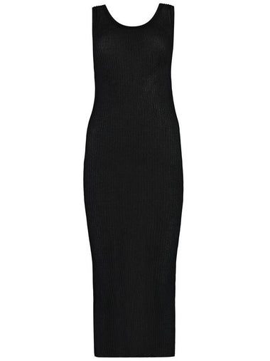 Pinko Francoforte Ribbed Knit Midi Dress - PINKO - BALAAN 1