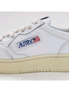 Medalist Pink Tab Leather Low Top Sneakers White - AUTRY - BALAAN 7