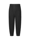 Band jogger straight fit pleated track pants black - MONPLISSE - BALAAN 1