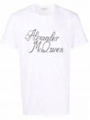 Signature Logo Short Sleeve T-Shirt White - ALEXANDER MCQUEEN - BALAAN 2