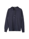 Men's Lens Wappen Hoodie Navy - CP COMPANY - BALAAN 1