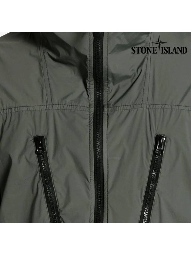 Skin Touch Nylon TC Hooded Jacket Musk Green - STONE ISLAND - BALAAN 6