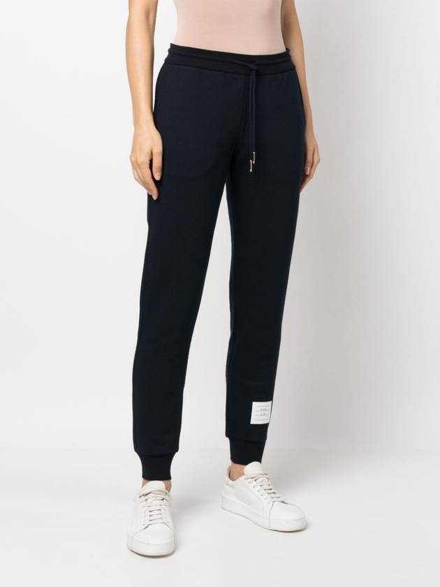 Women's Loop Back Stripe Track Pants Navy - THOM BROWNE - BALAAN 4