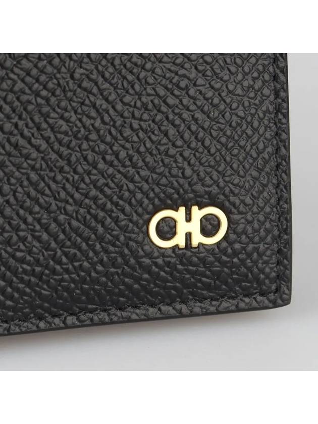 Gancini Credit Card Wallet Black - SALVATORE FERRAGAMO - BALAAN 3