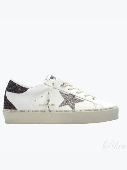 Hi Star Glitter Tab Low Top Sneakers White - GOLDEN GOOSE - BALAAN 2