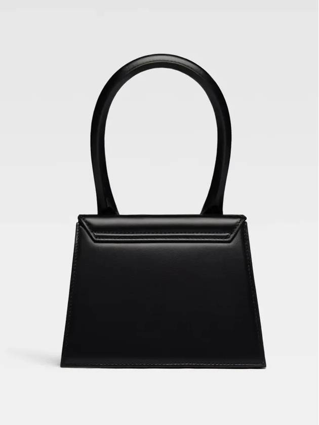 Le Chiquito Moyen Medium Leather Tote Bag Black - JACQUEMUS - BALAAN 4