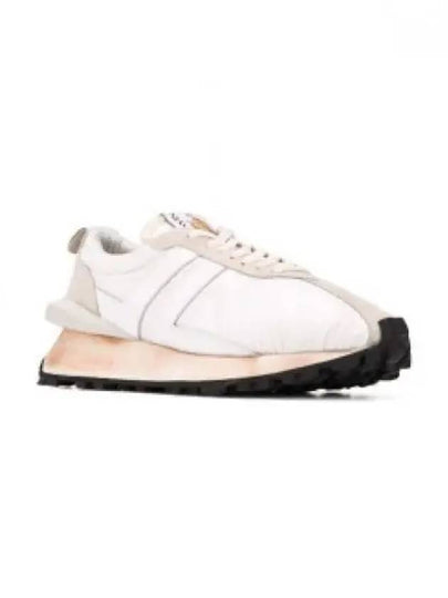 Bumper Nylon Low Top Sneakers White Pink - LANVIN - BALAAN 2