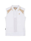 Wide Collar Functional Sleeveless T-Shirt OF9804LAWHITE - ONOFF - BALAAN 2