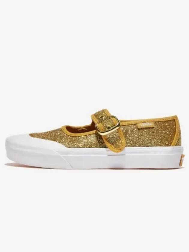 Kids Children Toddler Running Shoes Slip on Height elevating Sneakers Mary Jane GLITTER CHAMPAGNE GOLD - VANS - BALAAN 1