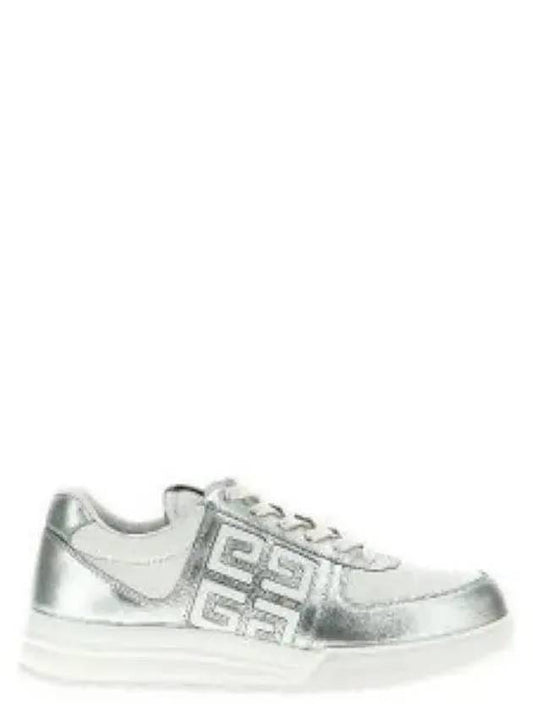 G4 Embroidery Logo Low Top Sneakers Silver - GIVENCHY - BALAAN 2