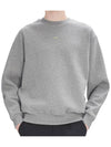 Boxy Micro Logo Sweatshirt Grey - A.P.C. - BALAAN 3