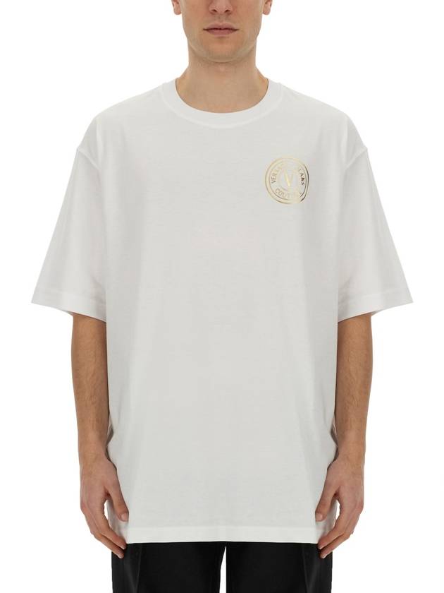 T-SHIRT WITH LOGO - VERSACE - BALAAN 1