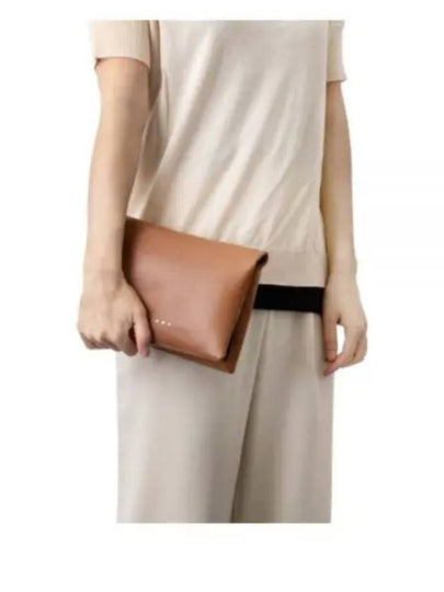 Prisma Mini Pochette Shoulder Bag Brown - MARNI - BALAAN 2