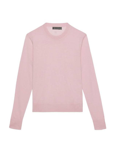 Talk Buddy To Me Crew Neck Merino Wool Knit Top Pink - G/FORE - BALAAN 1