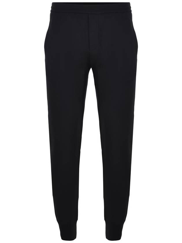 cotton track pants black - EMPORIO ARMANI - BALAAN 2