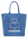 Yenky Embroidered Logo Large Shopper Tote Bag Blue - ISABEL MARANT - BALAAN 2