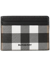 Check Print 2-tier Card Wallet Dark Burch Brown - BURBERRY - BALAAN 2