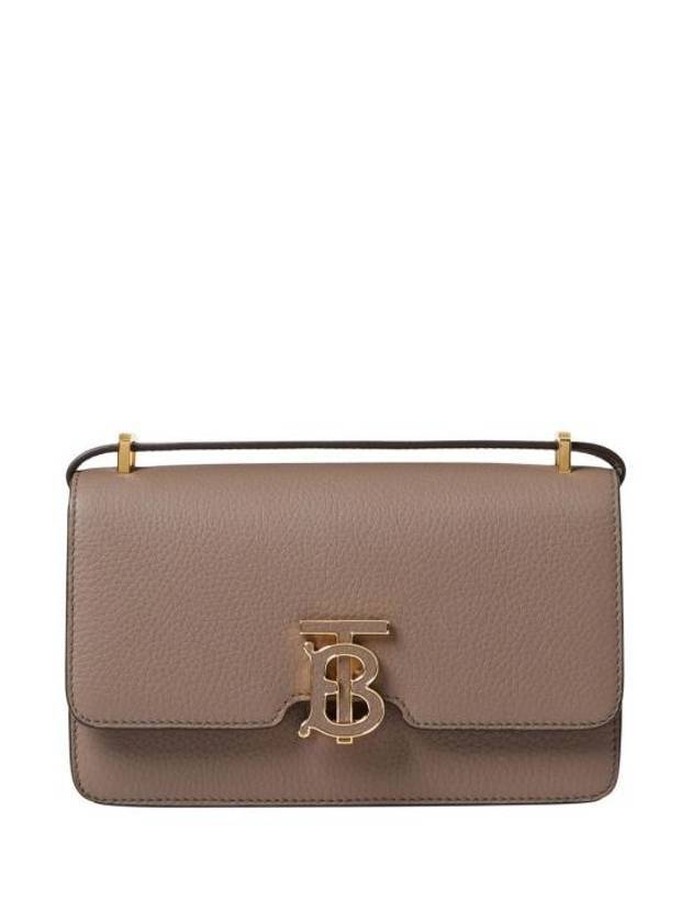 TB Logo Leather Cross Bag Brown - BURBERRY - BALAAN 1