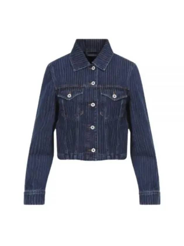 Striped Trucker Jacket FE6 2DV245 6F2 DD - KENZO - BALAAN 1