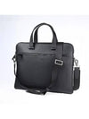 Double Pocket Zipper Briefcase Black - SALVATORE FERRAGAMO - BALAAN 2