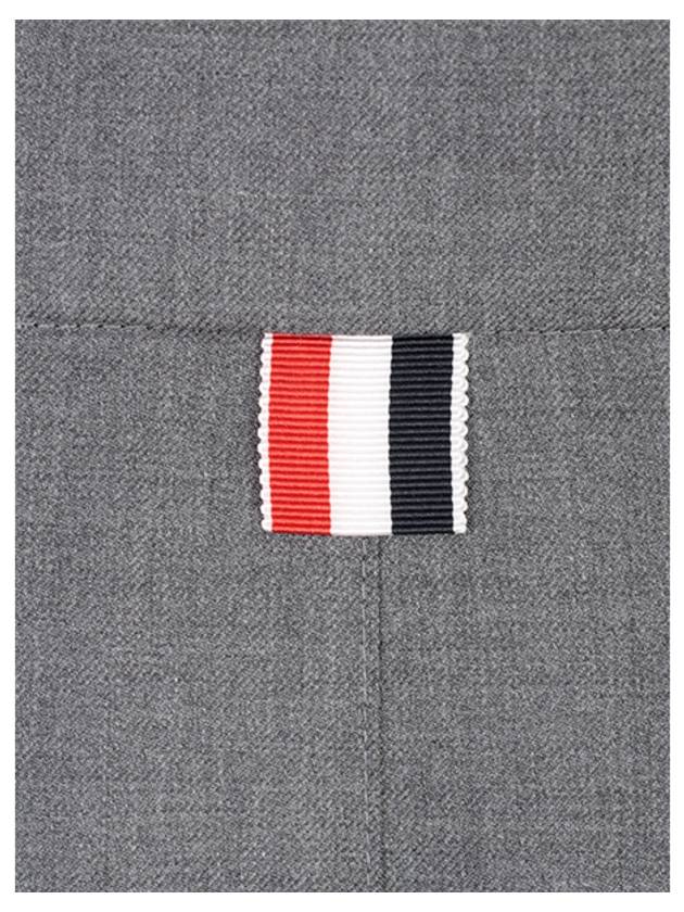 Super 120S Twill Below Knee Pleated Skirt Medium Grey - THOM BROWNE - BALAAN 7