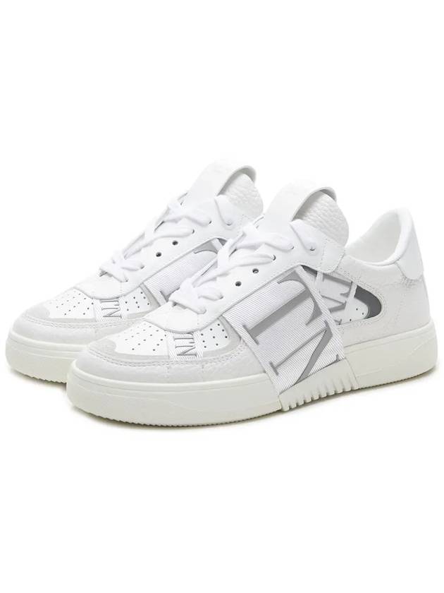 Logo Band Low Top Sneakers White - VALENTINO - BALAAN 4